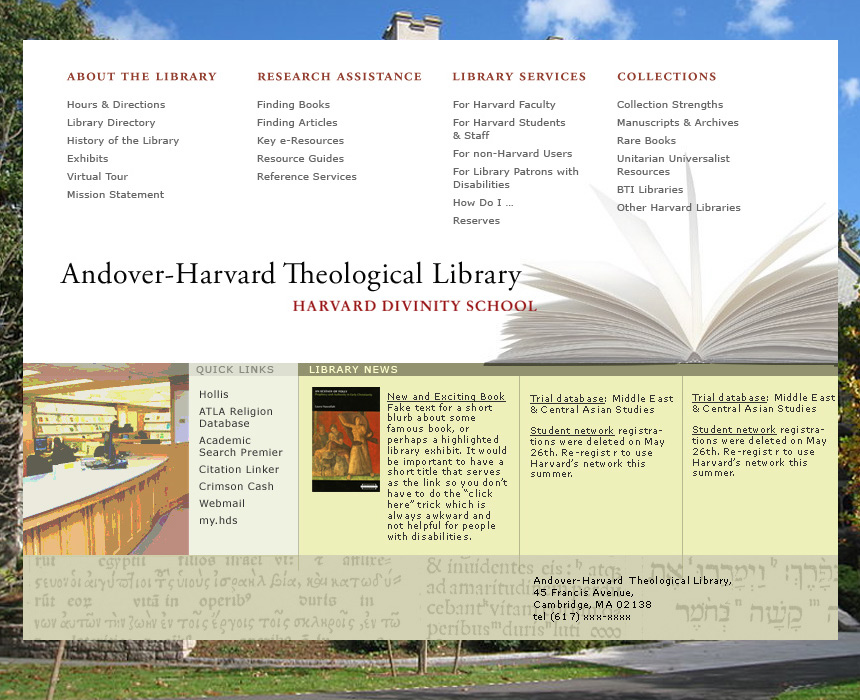 Harvard Divinity School Library